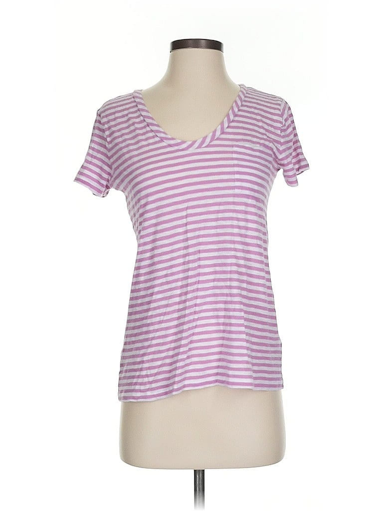 Pre-owned Caslon Short Sleeve T-shirt In Purple