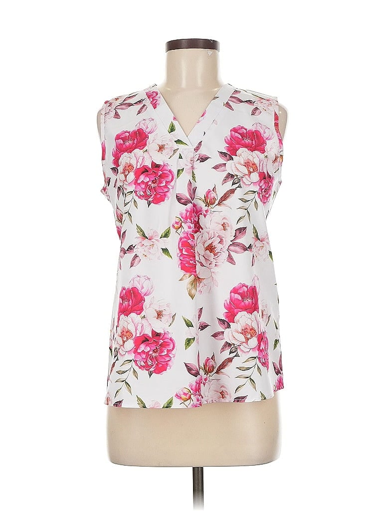 Pre-owned Unbranded Sleeveless Blouse In Pink