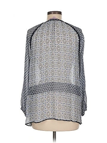Calypso St. Barth 3/4 Sleeve Silk Top (view 2)