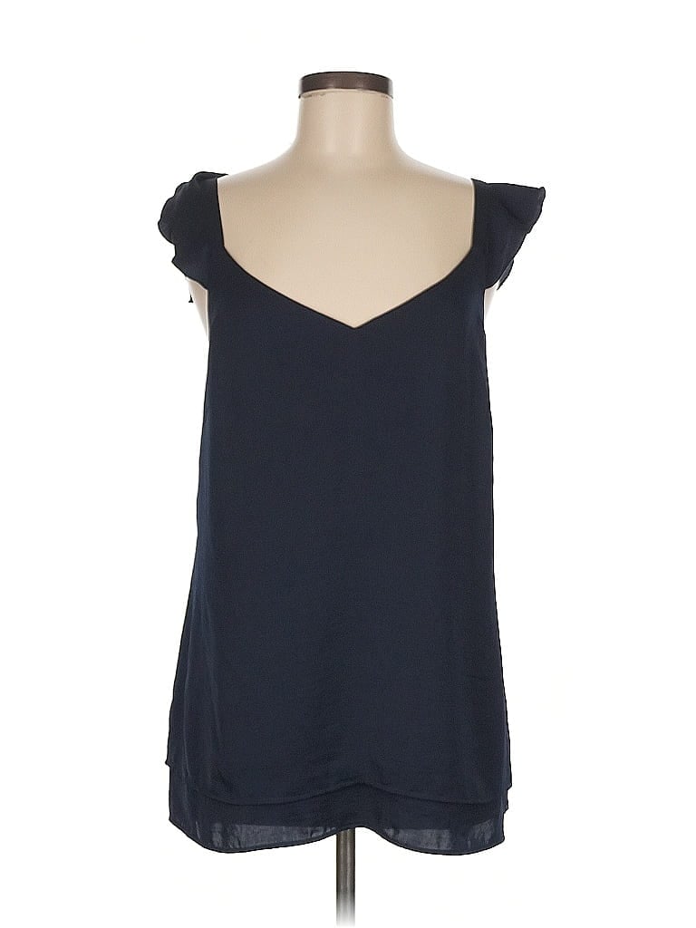 Pre-owned Cabi Sleeveless Top Blue Sweetheart Neckline Tops