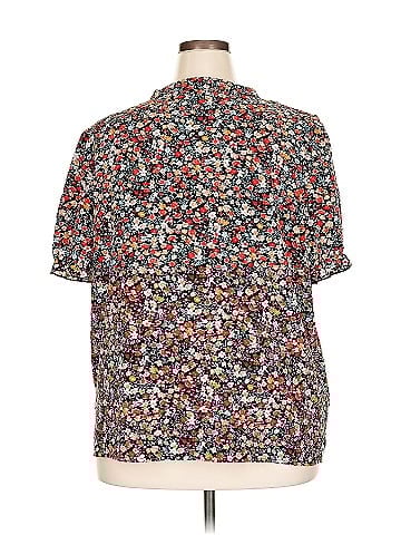 Shein Curve Short Sleeve Blouse (view 2)