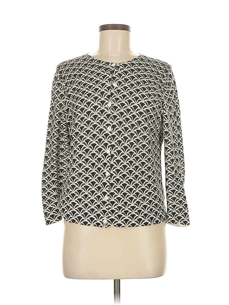 Pre-owned Ann Taylor Factory 3/4 Sleeve T-shirt In Yellow