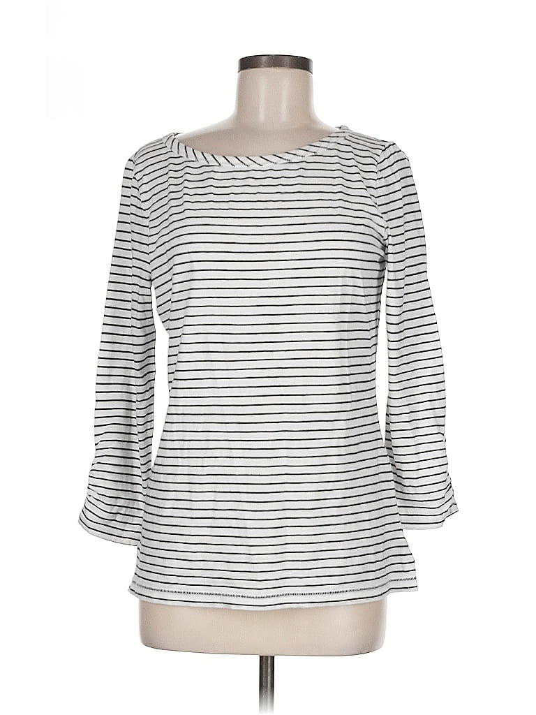 Pre-owned T By Talbots 3/4 Sleeve T-shirt In Silver