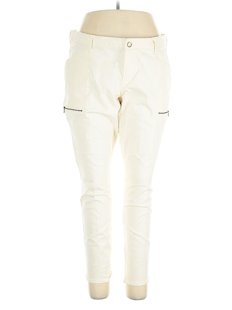 Pre-owned Gap Outlet Cargo Pants In White