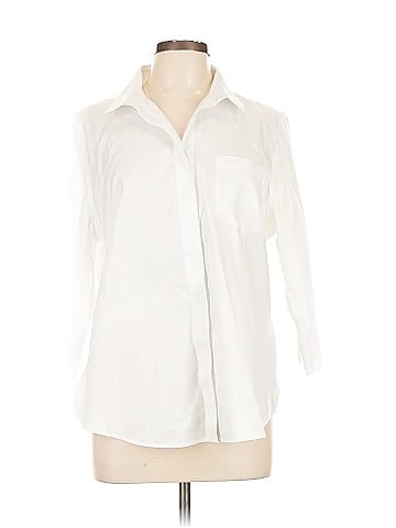 Chico's 3/4 Sleeve Button-Down Shirt (view 1)