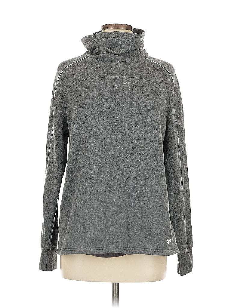 Pre-owned Under Armour Turtleneck Sweater In Gray
