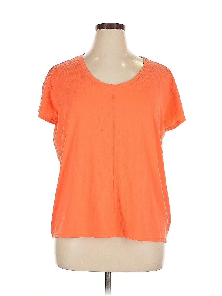 Pre-owned L.l.bean Short Sleeve T-shirt In Orange