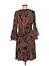 MSK Paisley Brown Casual Dress Size M - photo 2