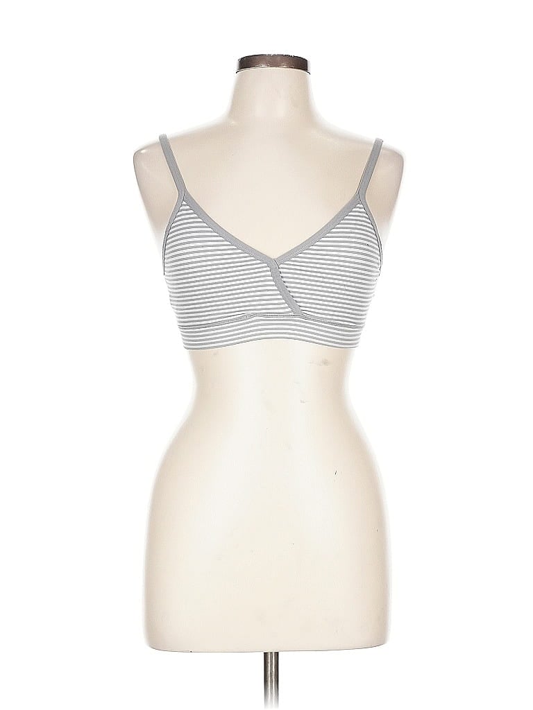 Pre-owned Assorted Brands Sports Bra In Silver