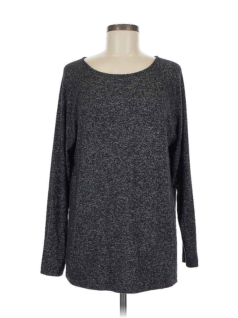 Pre-owned Ann Taylor Loft Pullover Sweater In Gray