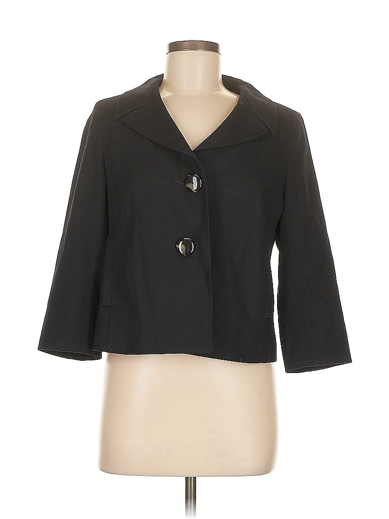 Pre-owned Talbots Blazer Jacket In Black