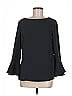 Sail to Sable 100% Polyester Black 3/4 Sleeve Blouse Size M - photo 1