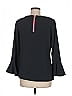 Sail to Sable 100% Polyester Black 3/4 Sleeve Blouse Size M - photo 2