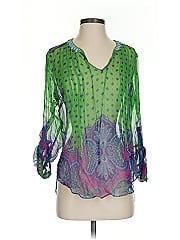 Hale Bob 3/4 Sleeve Silk Top
