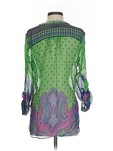 Hale Bob 3/4 Sleeve Silk Top (view 2)
