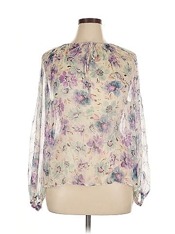 Johnny Was 3/4 Sleeve Silk Top (view 1)