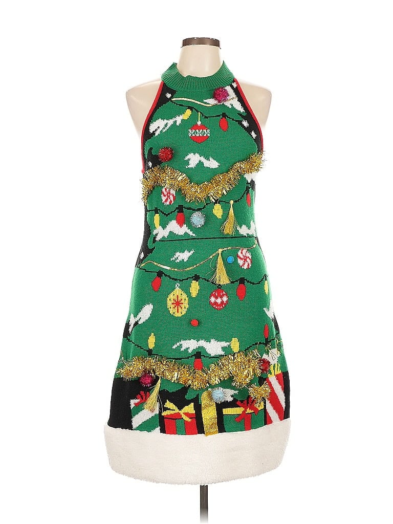 Pre-owned No Boundaries Cocktail Dress In Green