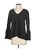 Tibi Black Long Sleeve Blouse Size XS - photo 1