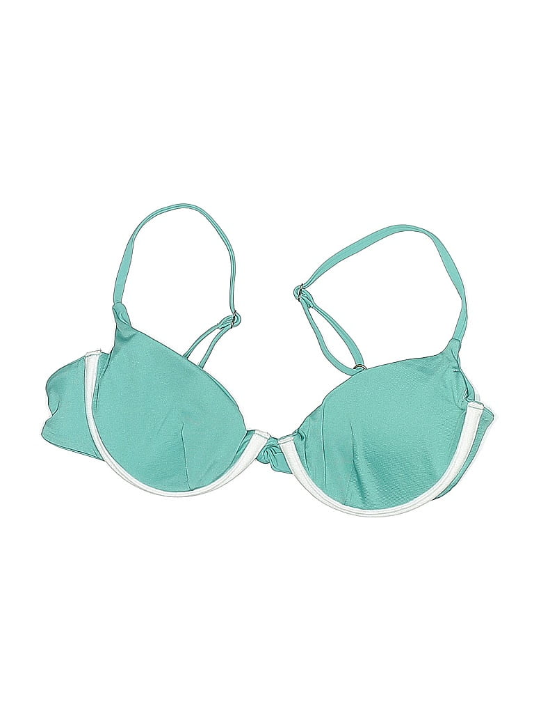 Click to view more detailed imagery on our partner's website Pre-owned O'neill Swimsuit Top Teal Swimwear In Blue