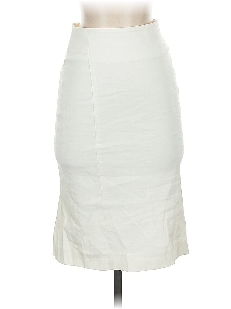 Pre-owned Bebe Formal Skirt In White