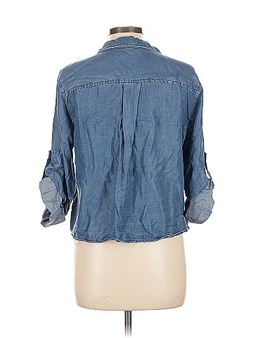 Velvet Heart 3/4 Sleeve Button-Down Shirt (view 2)