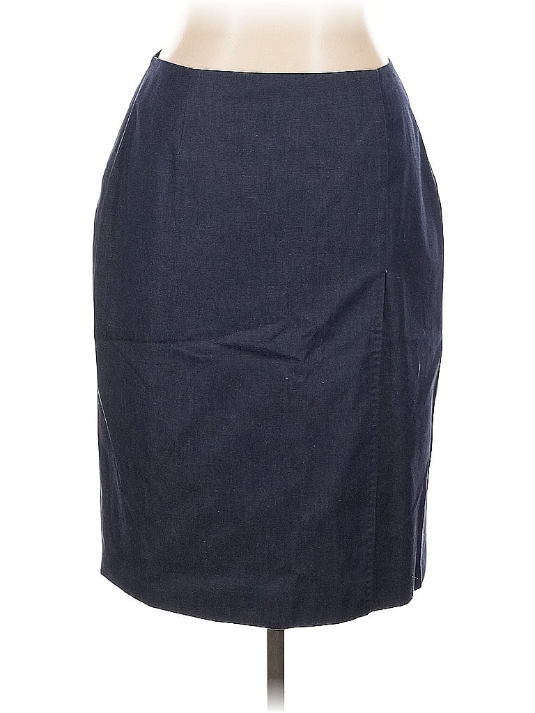 Pre-owned Brooks Brothers 346 Formal Skirt In Gray