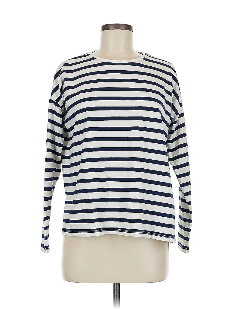 Pre-owned Asos Design Long Sleeve T-shirt In Blue