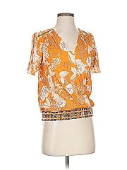 Silence and Noise Red Sleeveless Blouse Size XS
