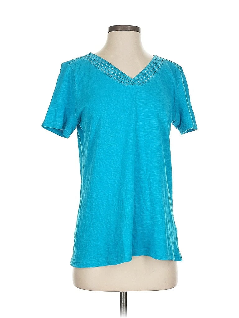 Click to view more detailed imagery on our partner's website Pre-owned Talbots Short Sleeve T-shirt In Blue