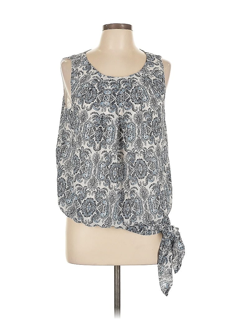 Max Studio Sleeveless Blouse In Gray
