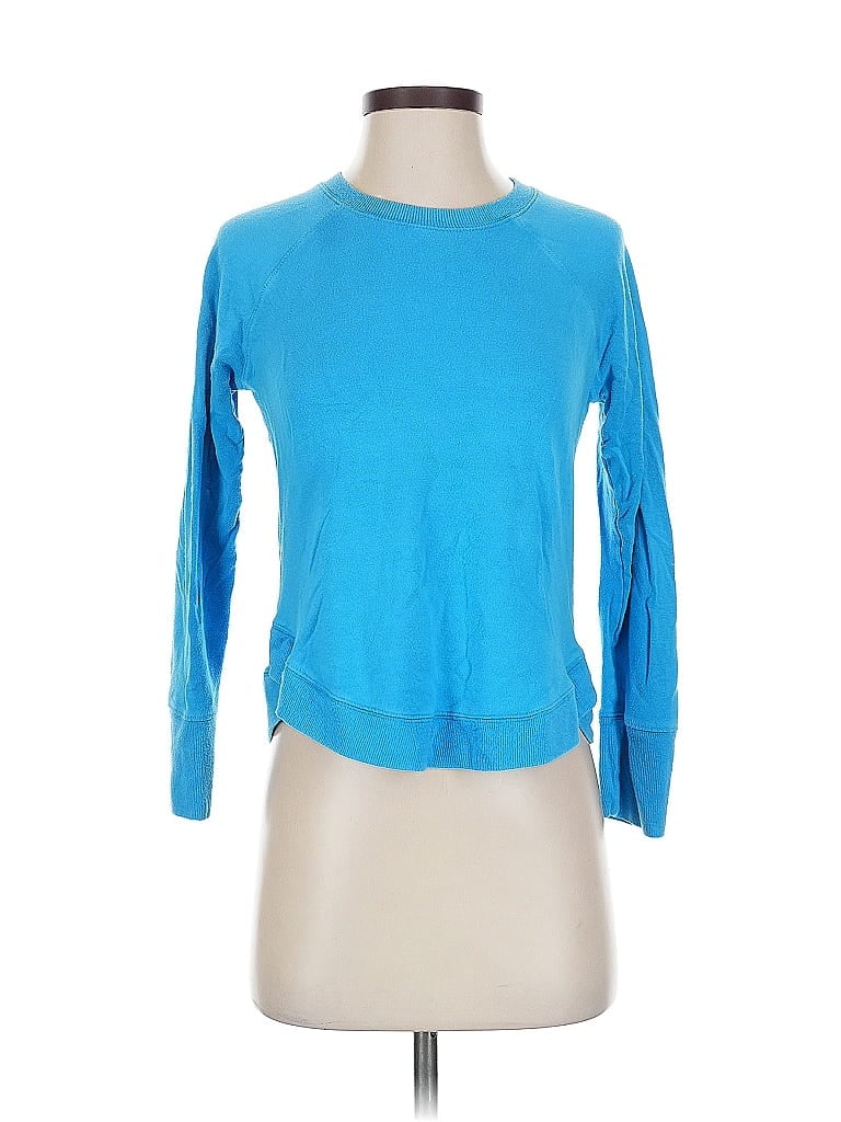 Pre-owned Athleta Pullover Sweater In Blue