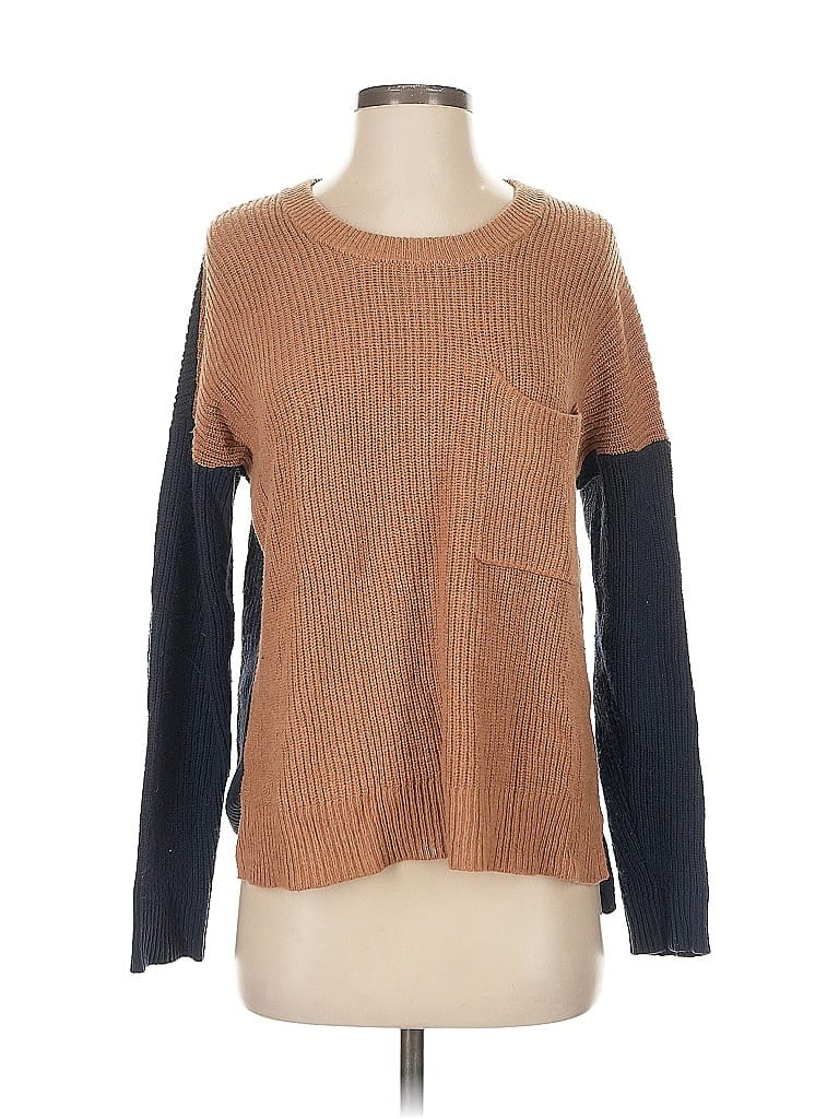 Pre-owned Madewell Pullover Sweater In Brown