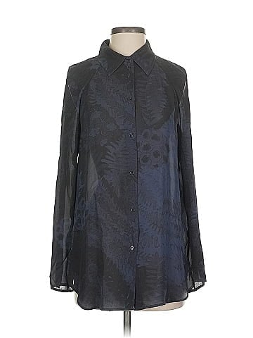 Raquel Allegra Long Sleeve Silk Top (view 1)