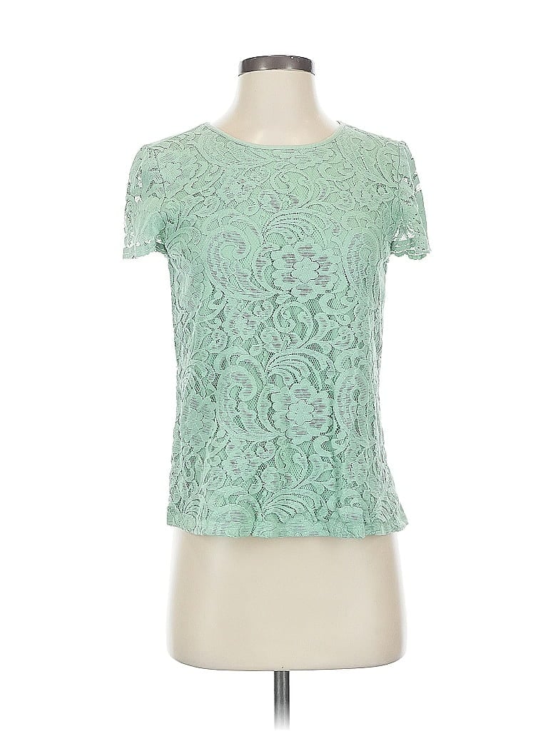Pre-owned Ann Taylor Loft Outlet Short Sleeve T-shirt In Green