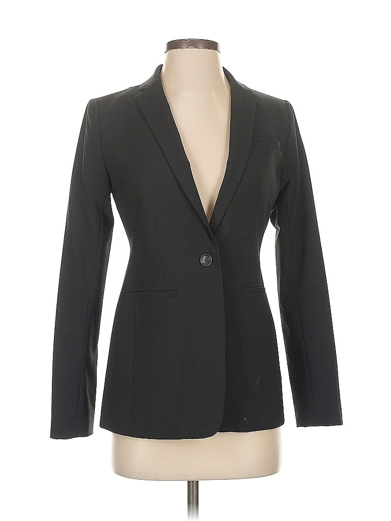Pre-owned Banana Republic Wool Blazer Jacket In Black