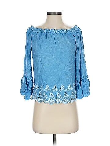 Poof! 3/4 Sleeve Blouse (view 1)