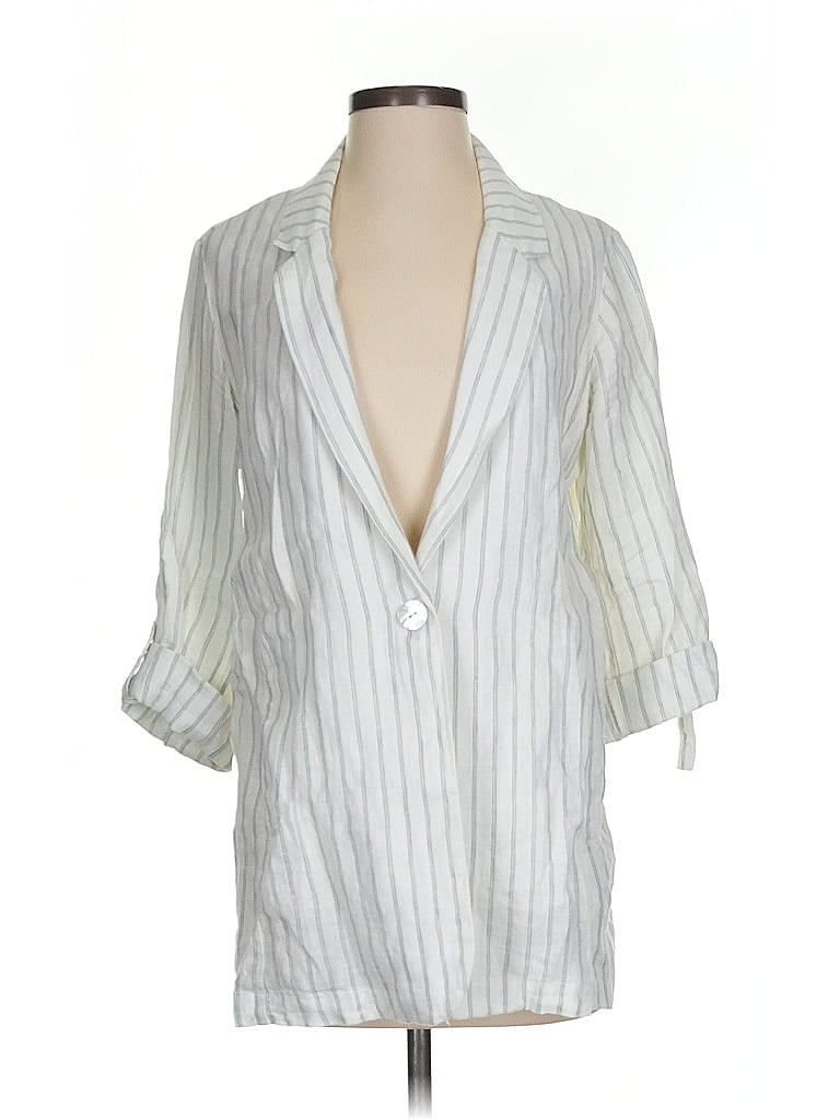 Pre-owned C&c California 3/4 Sleeve Button Down Shirt In Silver