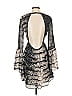 Parker Animal Print Gray Black Cocktail Dress Size S - photo 2
