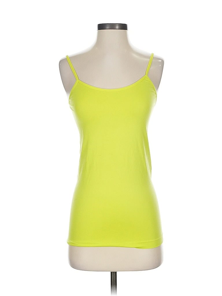 Pre-owned Charming Charlie Tank Top Yellow Strapless Neckline Tops