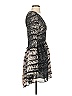 Parker Animal Print Gray Black Cocktail Dress Size S - photo 4