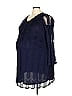 Pink Blush 100% Polyester Blue Casual Dress Size 2X - photo 1