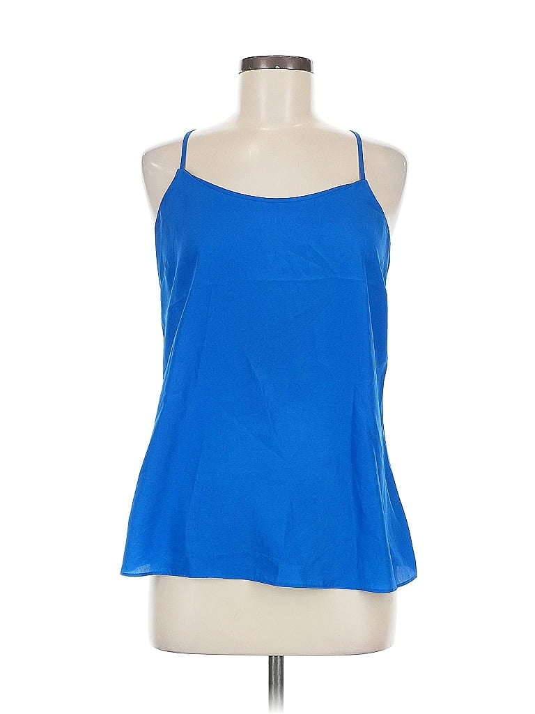 Pre-owned J.crew Factory Store Sleeveless Top Blue Halter Neckline Tops