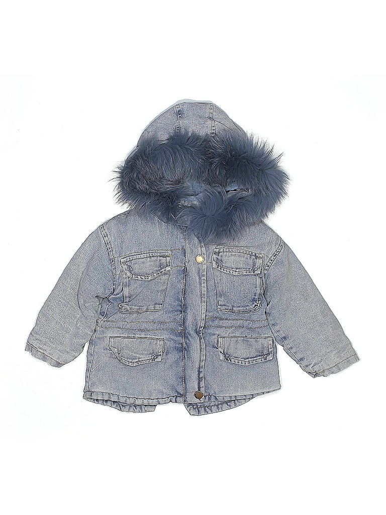 Pre-owned Assorted Brands Kids' Denim Jacket In Blue