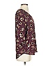 DR2 100% Polyester Burgundy 3/4 Sleeve Blouse Size XS - photo 4