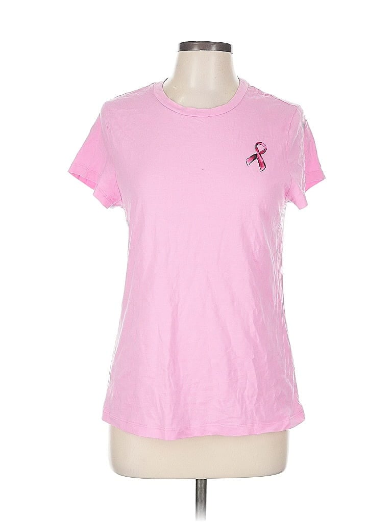 Click to view more detailed imagery on our partner's website Pre-owned Simply Vera Vera Wang Short Sleeve T-shirt In Pink