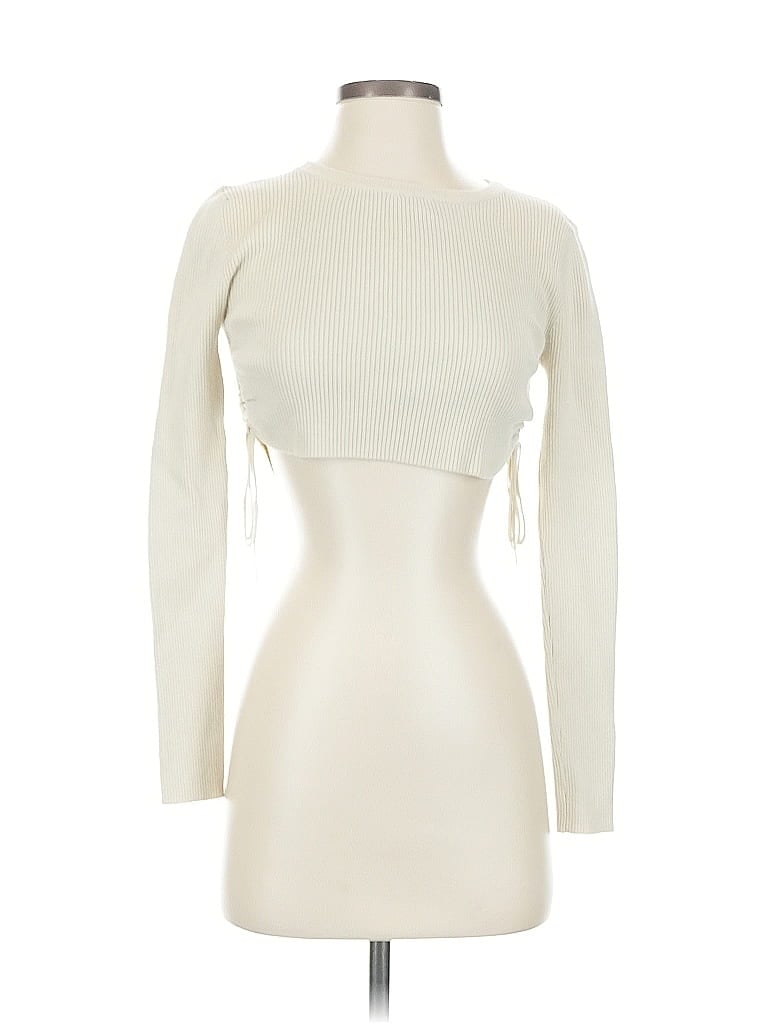 Click to view more detailed imagery on our partner's website Pre-owned Zara Long Sleeve Top Ivory Turtleneck Tops In White