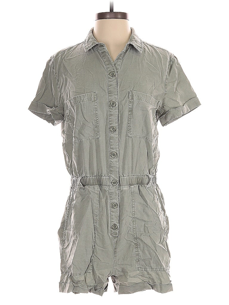 Pre-owned Bella Dahl Romper In Gray