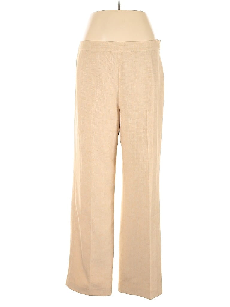 Le Suit 100% Polyester Tan Casual Pants Size 12 - photo 1