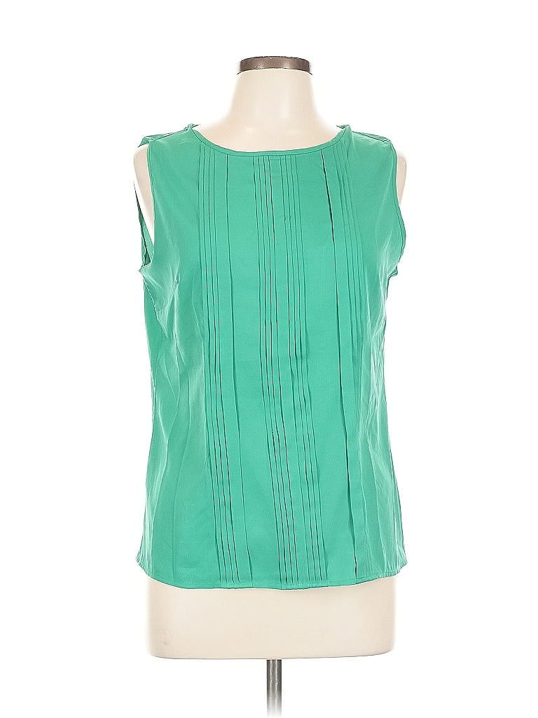 Pre-owned Banana Republic Factory Store Sleeveless Blouse In Green