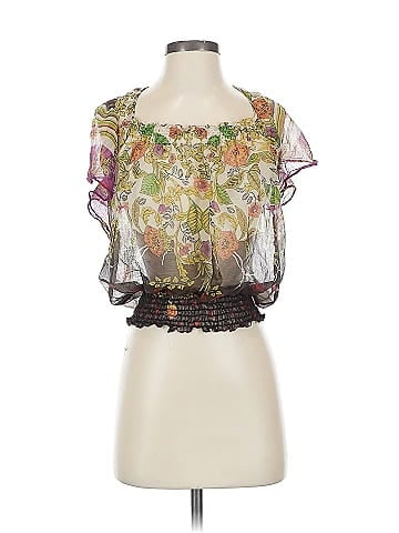 Gibson Short Sleeve Silk Top (view 1)